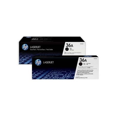 HP originální toner CB436AD, black, 4000 (2x2000)str., HP 36A, HP LaserJet P1505, M1522n, nf MFP, Dual pack