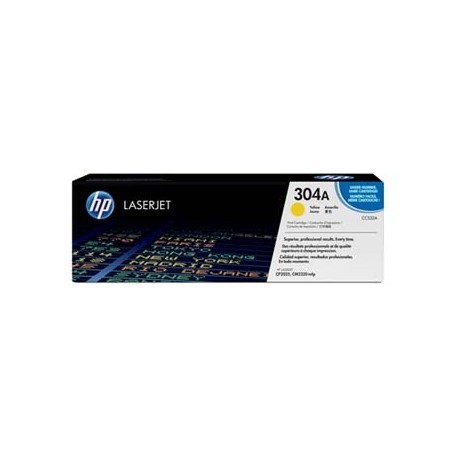 HP originální toner CC532A, yellow, 2800str., HP 304A, HP Color LaserJet CP2025, CM2320