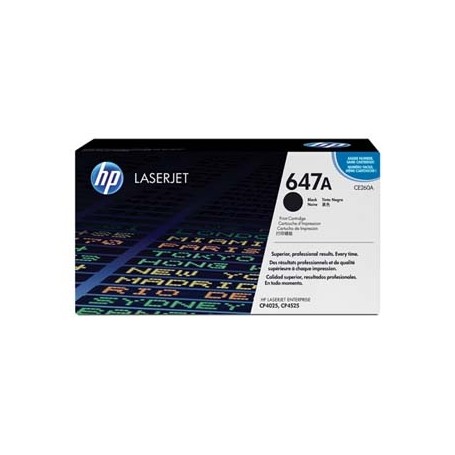 HP originální toner CE260A, black, 8500str., HP 647A, HP Color LaserJet CP4025, CP4525