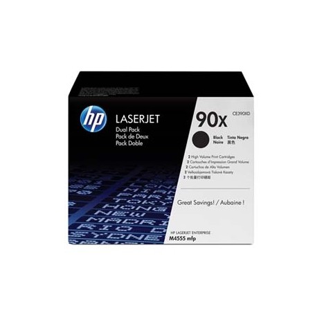 HP originální toner CE390XD, black, 24000str., HP 90X, HP Enterprise M602dn, M602n, M602x, M 603dn, M603n, Dual pack