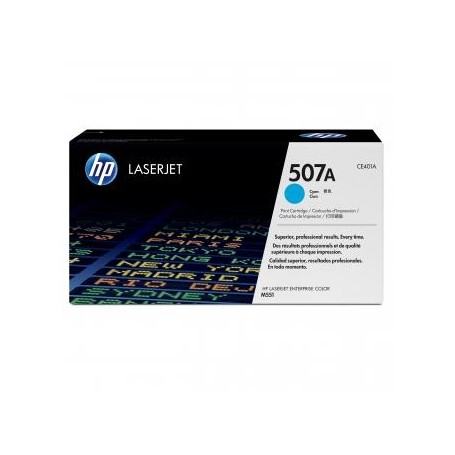HP originální toner CE401A, cyan, 6000str., HP 507A, HP LaserJet Enterprise 500 color M551