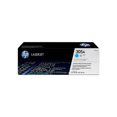 HP originální toner CE411A, cyan, 2600str., HP 305A, HP Color LaserJet Pro M375NW, Pro M475DN, M451dn