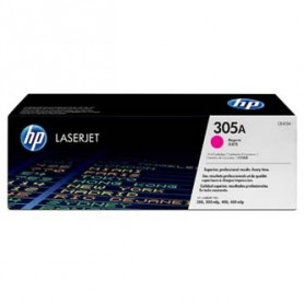 HP originální toner CE413A, magenta, 2600str., HP 305A, HP Color LaserJet Pro M375NW, Pro M475DN, M451dn, HP 305A