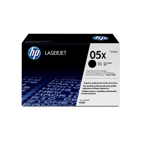 HP originální toner CE505X, black, 6500str., HP 05X, high capacity, HP LaserJet P2055