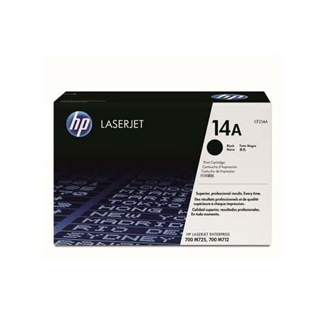 HP originální toner CF214A, black, 10000str., HP 14A, HP LaserJet Enterprise 700 M712
