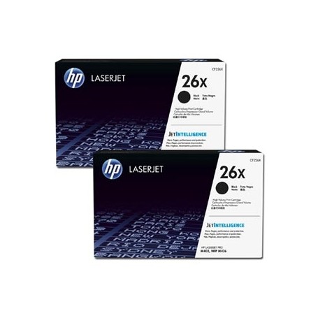 HP originální toner CF226XD, black, 2*9000str., HP 26X, high capacity, HP LaserJet Pro M402, Pro MFP M426, Dual pack, 2*930g