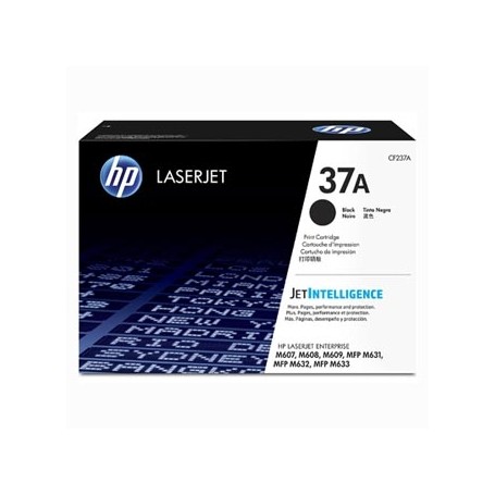 HP originální toner CF237A, black, 11000str., HP 37A, HP LaserJet Enterprise M607n, M607dn, M608