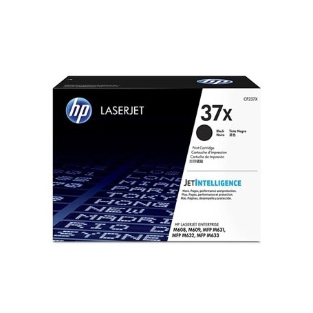 HP originální toner CF237X, black, 25000str., HP 37X, high capacity, HP LaserJet Enterprise M608, M609