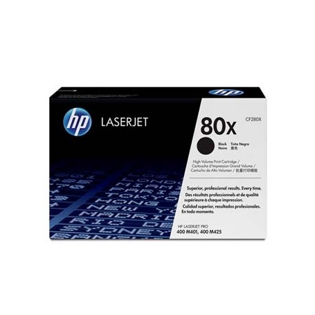 HP originální toner CF280X, black, 6900str., HP 80X, HP LaserJet+, N, 1050g