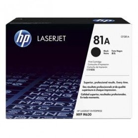 HP originální toner CF281A, black, 10500str., HP 81A, HP LaserJet Enterprise Flow M630z, M606, M604, M605