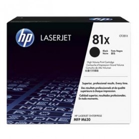 HP originální toner CF281X, black, 25000str., HP 81X, HP LaserJet Enterprise Flow M630z, M630dn, M630f, M63