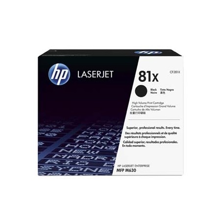 HP originální toner CF281X, black, 25000str., HP 81X, HP LaserJet Enterprise Flow M630z, M630dn, M630f, M63