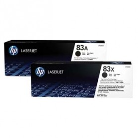 HP originální toner CF283AD, black, 2x1500str., HP 83A, HP LJ Pro M201dw,M201n,MFP M125a,MFP M125nrw, Dual pack, 1240g, 2ks