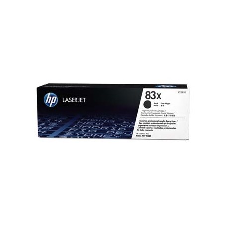 HP originální toner CF283X, black, 2200str., HP 83X, HP LaserJet Pro M201, M225, MFP M225dn, 830g