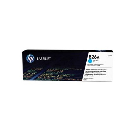 HP originální toner CF311A, cyan, 31500str., HP 826A, HP Color LaserJet Enterprise M855dn, M855x+, M855x+