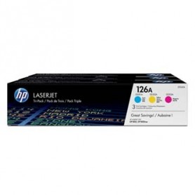 HP originální toner CF341A, CMY, 1000str., HP 126A, HP LaserJet+, N, 900g, 3ks