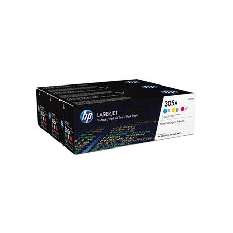 HP originální toner CF370AM, CMY, 7800 (3x2600)str., HP 305A, HP LaserJet+, N, 3x900g, 3ks