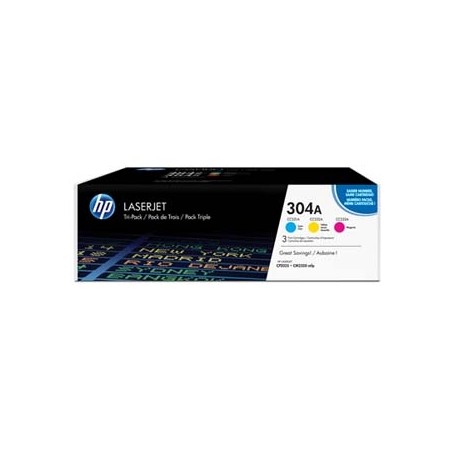 HP originální toner CF372AM, CMY, 8400 (3x2800)str., HP 304A, HP Color LaserJet CM2320fxi, CM2320n, CM2320nf, CP202, 3x900g, 3ks