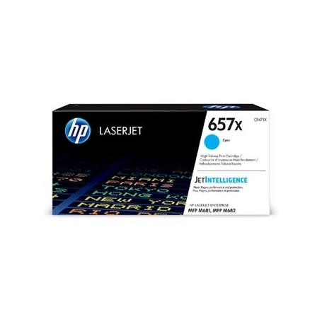 HP originální toner CF471X, cyan, 23000str., HP 657X, high yield, HP LaserJet Enterprise MFP M681dh,MFP M681f,LaserJet
