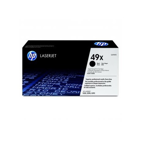 HP originální toner Q5949X, black, 6000str., HP 49X, high capacity, HP LaserJet 1320, 3390, 3392