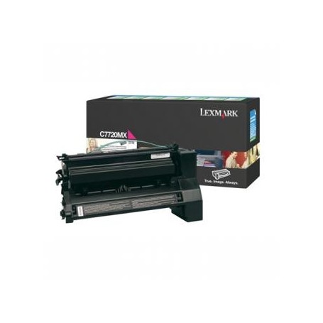 Lexmark originální toner C7720MX, magenta, 15000str., return, Lexmark C772
