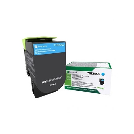 Lexmark 71B20C0, cyan, 2300str., CS417dn/CS317dn/ CX517dn/CX417de/CS517de/CX317dn