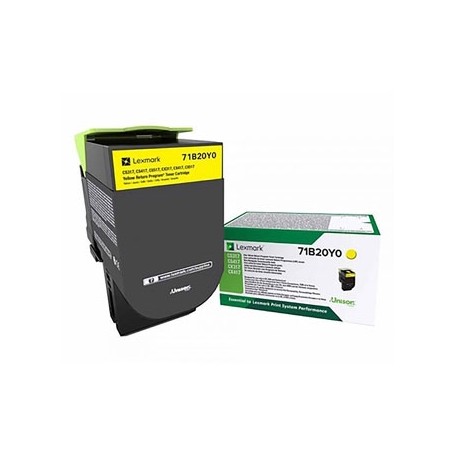Lexmark 71B20Y0, yellow, 2300str., CS417dn/CS317dn/ CX517dn/CX417de/CS517de/CX317dn