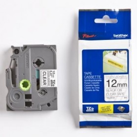 Brother originální páska do tiskárny štítků, Brother, TZE-S131, černý tisk/průsvitný podklad, laminovaná, 8m, 12mm, extrémně adh