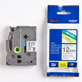 Brother originální páska do tiskárny štítků, Brother, TZE-S231, černý tisk/bílý podklad, laminovaná, 8m, 12mm, extrémně adhezivn