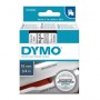 Dymo originální páska do tiskárny štítků, Dymo, 45800, S0720820, černý tisk/průhledný podklad, 7m, 19mm, D1