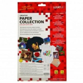 Logo, samolepicí fólie, průhledná, čirá, A4, 125 g/m2, 1200dpi, 10 listů, pro laserové tiskárny, L