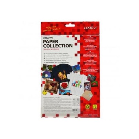 Logo, samolepicí fólie, stříbrná, matná, A4, 145 g/m2, 1200dpi, 10 listů, pro laserové tiskárny, L