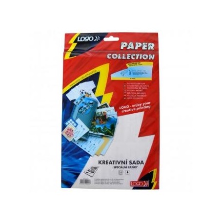 Logo, papíry a fólie, kreativní sada, A4 + 10x15cm, 5 listů, pro inkoustové tiskárny, L