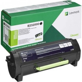 Lexmark originální toner B232000, black, 3000str., return, Lexmark B2442, B2546, B2650, B2338