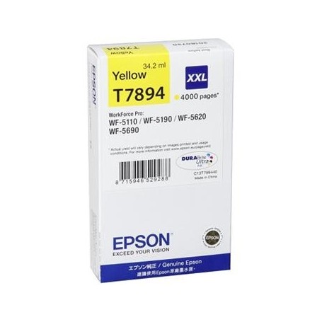Epson Ink Cartridge T7894 XXL yellow