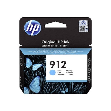 HP originální ink 3YL77AE, HP 912, cyan, 315str., high capacity, HP Officejet 8012, 8013, 8014, 8015 Officejet Pro 802