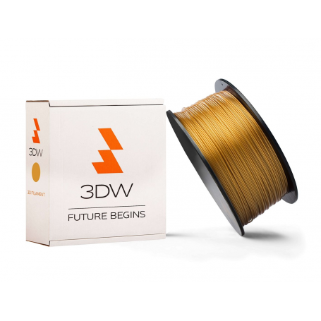3DW - ABS filament pro 3D tiskárny - zlatá