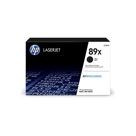 HP originální toner CF289X, black, 10000str., HP 89X, high capacity, HP LaserJet Enterprise M507, MFP M528
