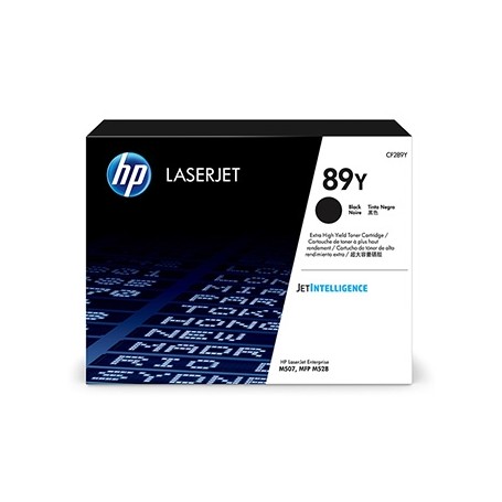 HP originální toner CF289Y, black, 20000str., HP 89Y, extra high capacity, HP LaserJet Enterprise M507, MFP M528