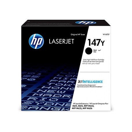 HP originální toner W1470Y, black, HP 147Y, HP