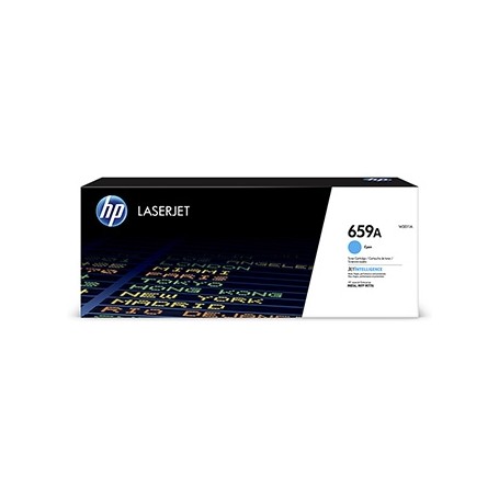 HP originální toner W2011A, cyan, 13000str., HP 659A, HP Color LaserJet Enterprise M856dn,M856x,Color Laser, O
