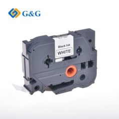 Kompatibilní páska do tiskárny štítků, pro Brother, TZE-241, černý tisk/bílý podklad, laminovaná, 8m, 18mm