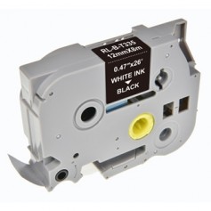 Kompatibilní páska do tiskárny štítků, pro Brother, TZE-335, bílý tisk/černý podklad, laminovaná, 8m, 12mm