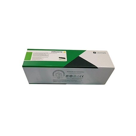 Lexmark originální toner 20N20Y0, yellow, 1500str., return, Lexmark CX331adwe, CS431dw, CS331dw, CX431adw, O
