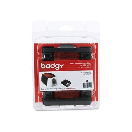 Badgy originální páska do tiskárny karet, CBGR0500K, černá, Badgy 100, 200