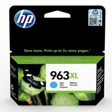 HP originální ink 3JA27AE, HP 963, cyan, 1600str., 22.92ml, high capacity, HP Officejet Pro 9010, 9012, 9014, 9015, 9016, 9019/P