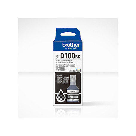Brother originální ink BTD100BK, black, 7500str., 108ml