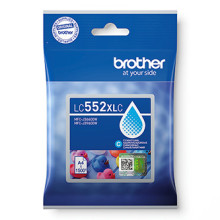 Brother originální ink LC552XLC, cyan, 1500str.