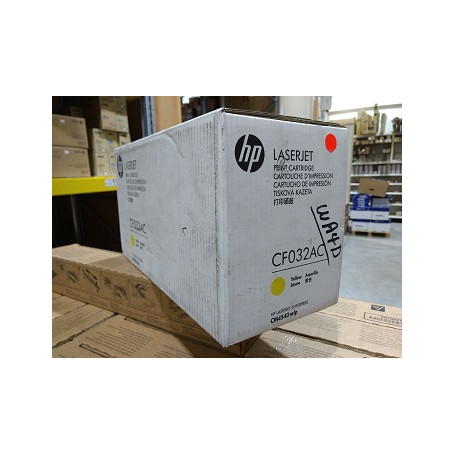 HP Toner Cartridge CF032AC yellow (contract) - poškozený obal