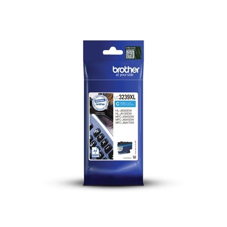 Brother originální ink LC-3239XLC, cyan, 5000str., Brother MFC-J5945DW, MFC-J6945DW, MFC-J6947DW